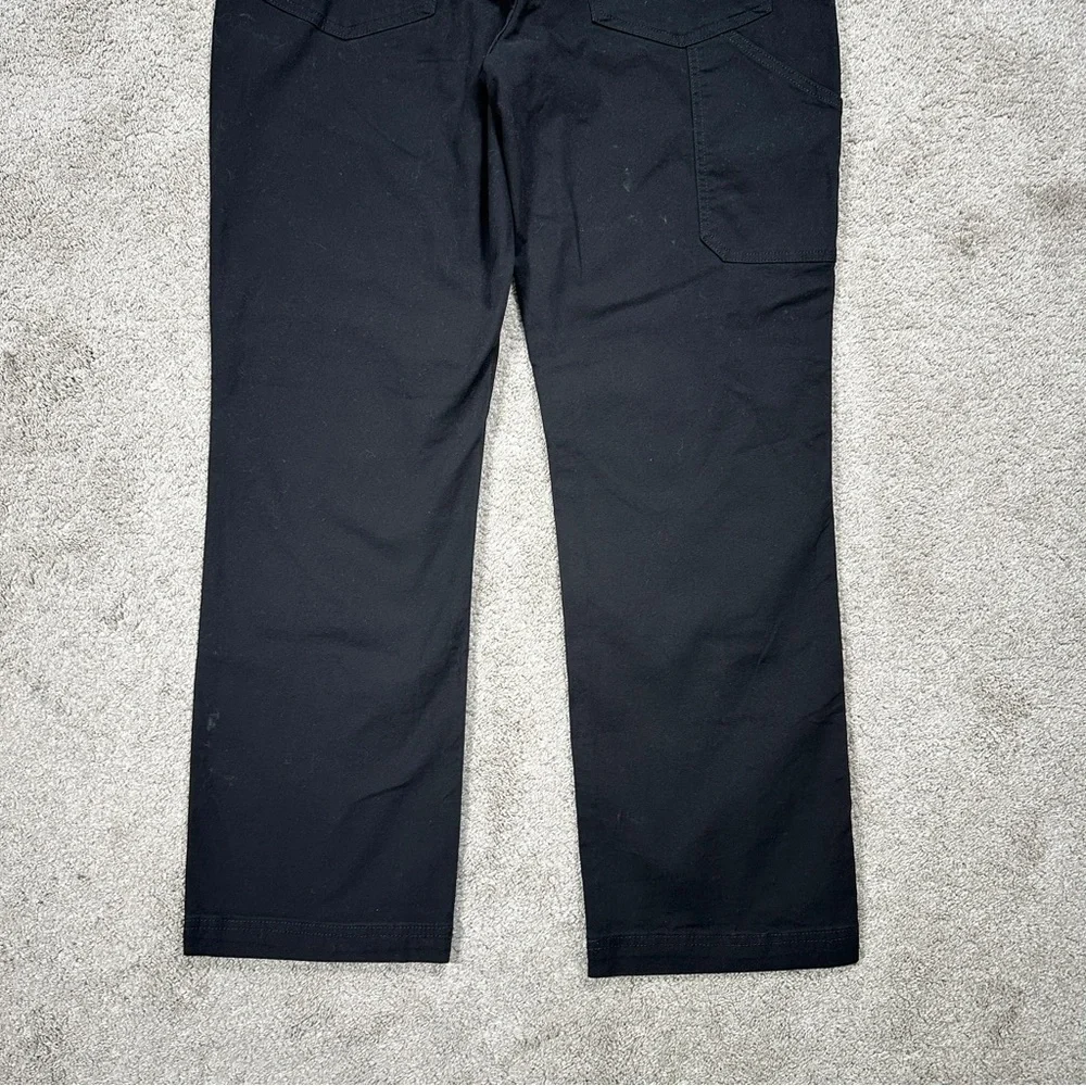 NWOT Eddie Bauer Men’s Canvas Utility Stretch Pants Rugged Workwear Black 34X30